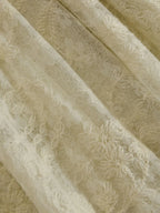 Vacation Retro Beige Lace Sleeveless Ruffled Mini Dress