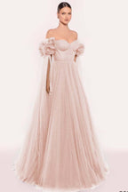 Sleeveless Strapless Off the Shoulder Long Prom Dress With Pleated WQ0206