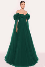 Sleeveless Strapless Off the Shoulder Long Prom Dress With Pleated WQ0206