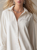 Stylish And Elegant Off-white Ruffled Tencel Denim Midi Dress