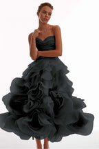 Chic Strapless Sweetheart Sleeveless Long Prom Dress With Pleated WQ0126