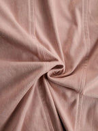 Western Retro Leopard Print Pink Faux Suede Long-Sleeve Shirt