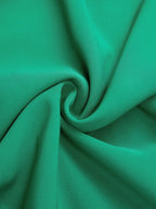 Green Classic Deep V Neck Long Sleeve Sheath Maxi Dress