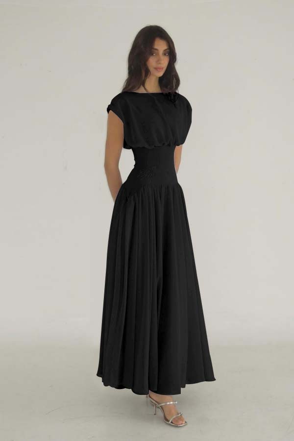 Cocoslly Bateau Simple Summer Sleeveless Long Prom Dress With Beadings | Lilac Chiffon ZT0652