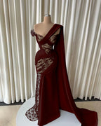 Cocoslly Strapless Sleeveless High Waist Long Prom Dress With Lace And Beading Pearls | Black Satin JZ0166