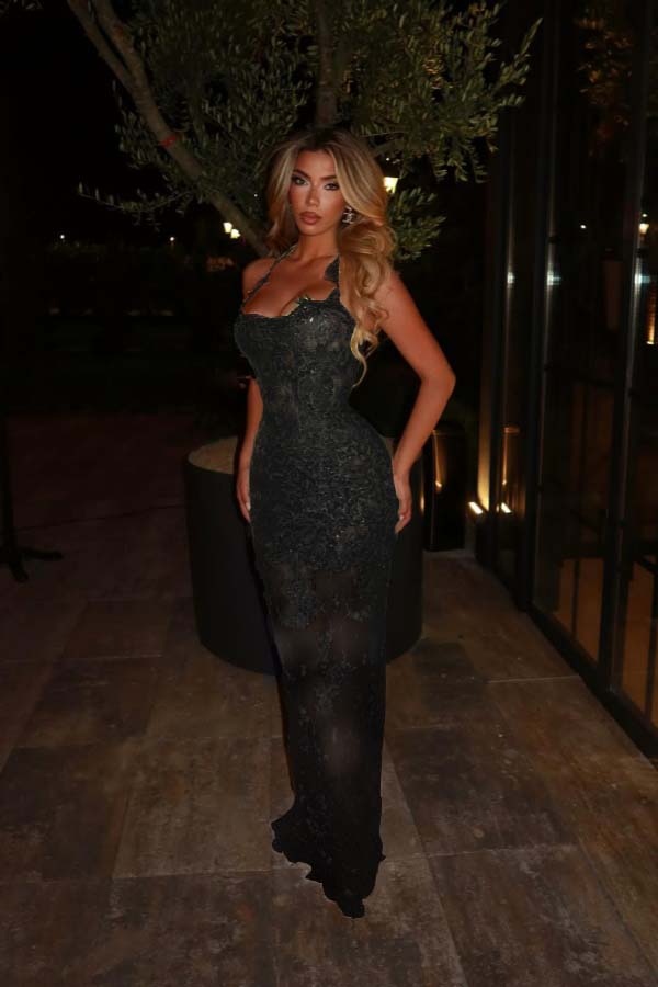 Halter Sleeveless Long Mermaid Prom Dress With Lace Embroidery WQ0329