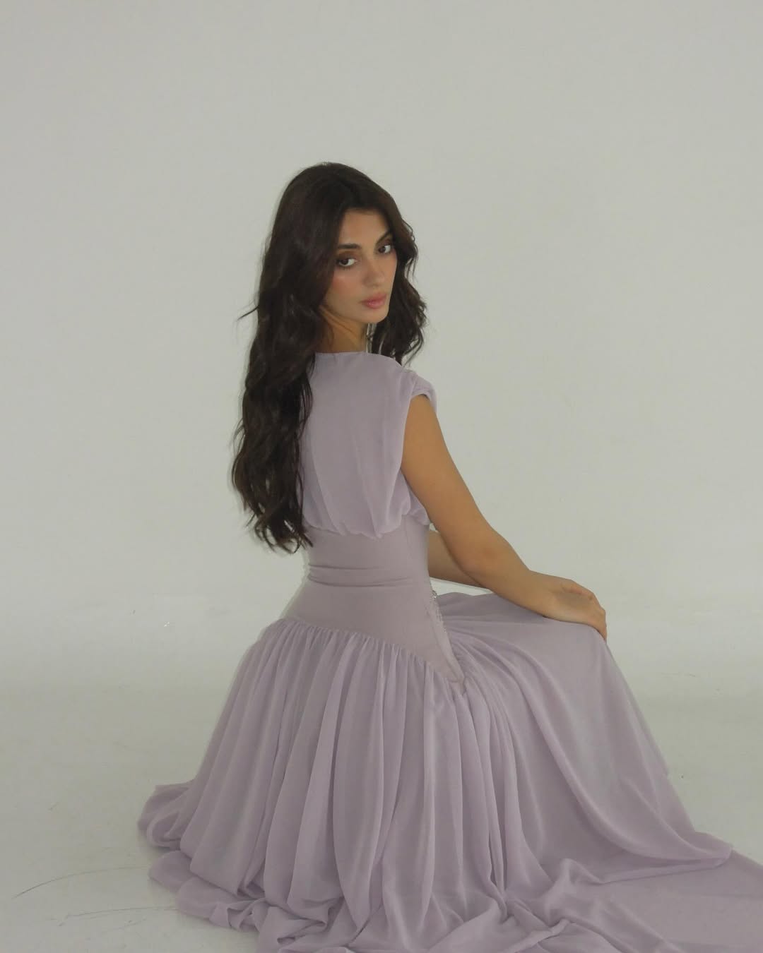 Cocoslly Bateau Simple Summer Sleeveless Long Prom Dress With Beadings | Lilac Chiffon ZT0652