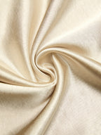 Champagne Ruffled Ruched Satin One Shoulder Sleeveless Sheath Floor-length Gown Dress