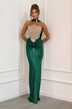 Strapless Sleeveless Long Mermaid Prom Dress With Beading Pleated WQ0179