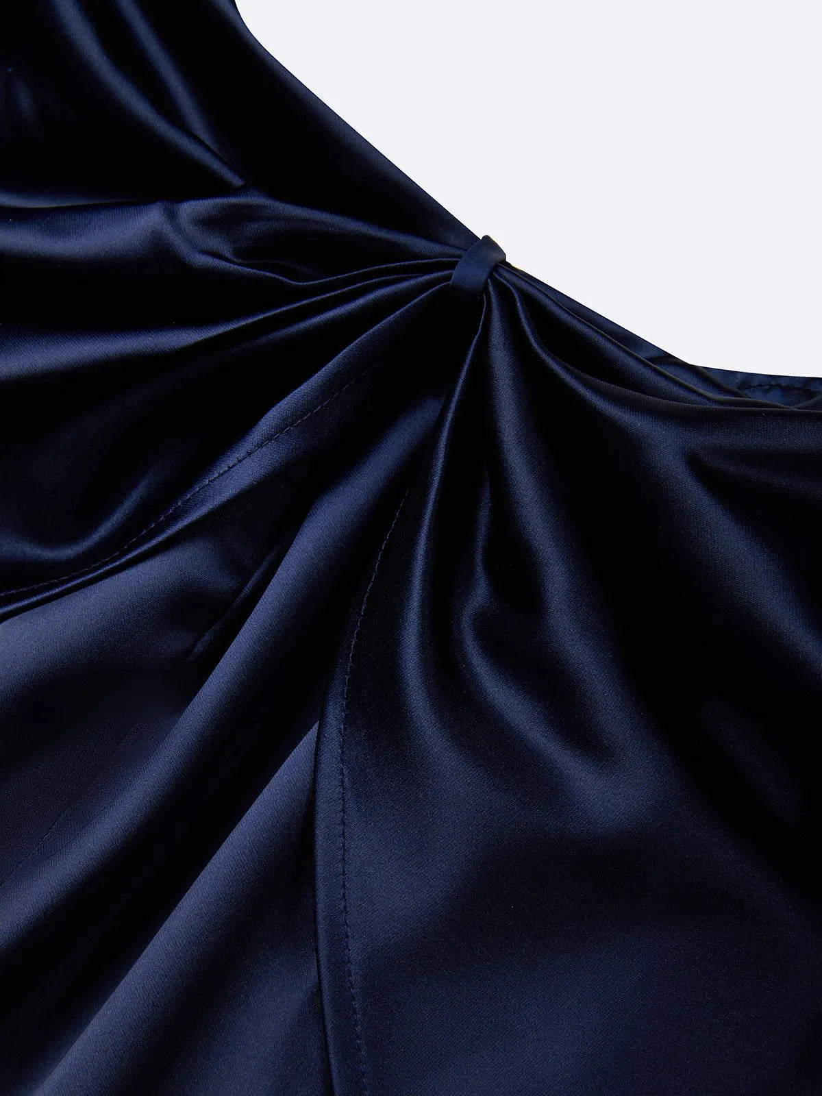 Navy Blue 3D Floral Applique Classic Off The Shoulder Short Sleeve Sheath Midi Dress