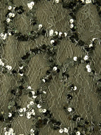 Olive Green Glitter Sequin Asymmetrical Sleeveless Sheath Maxi Dress