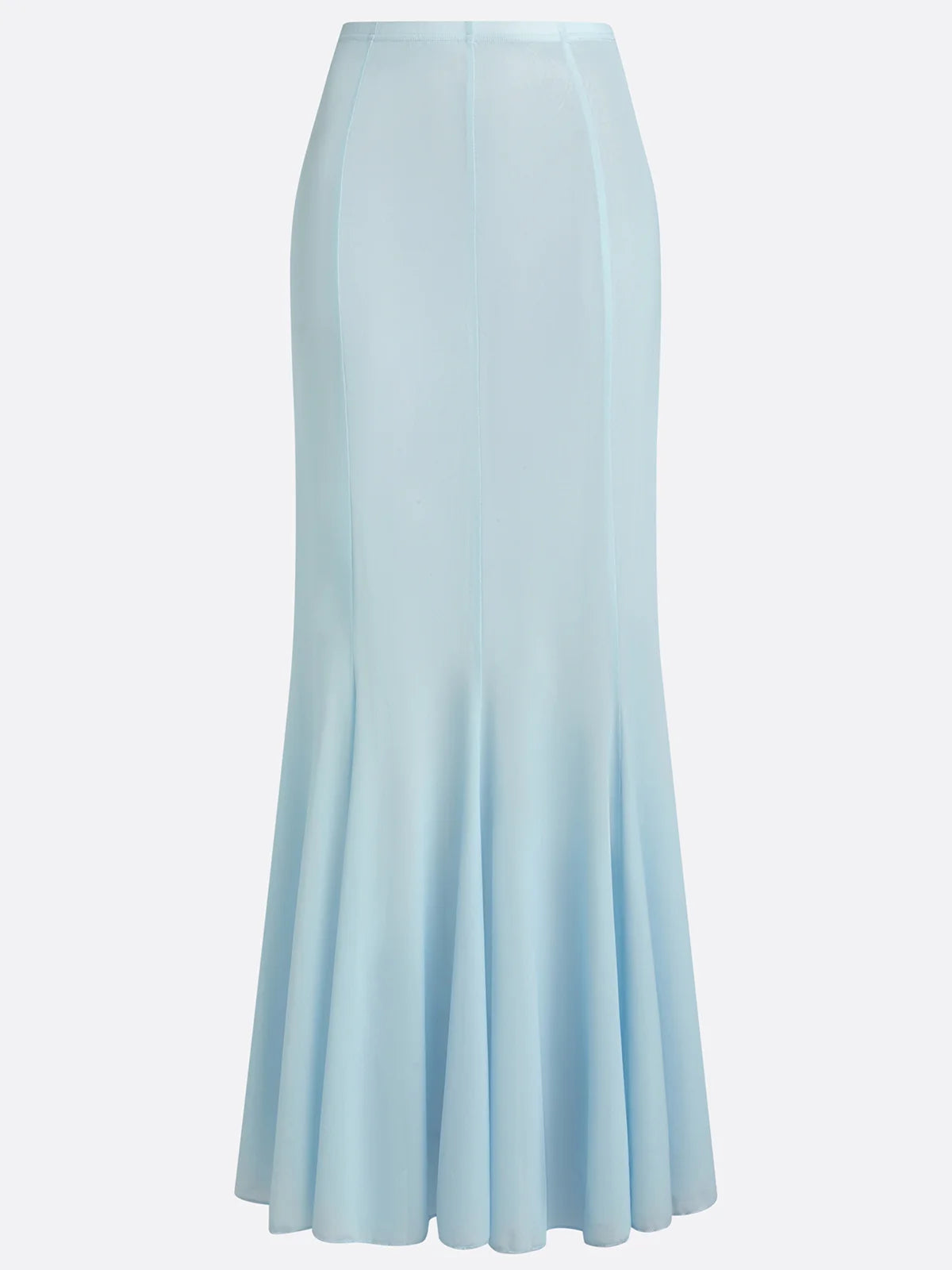 Blue Ruched Ombre Mesh One Shoulder Sleeveless Sheath Maxi Two-Piece Set Dress