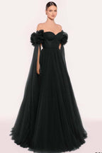 Sleeveless Strapless Off the Shoulder Long Prom Dress With Pleated WQ0206