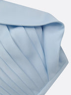 Light Blue Ruched Classic Strapless Sleeveless A-Line Gown Dress
