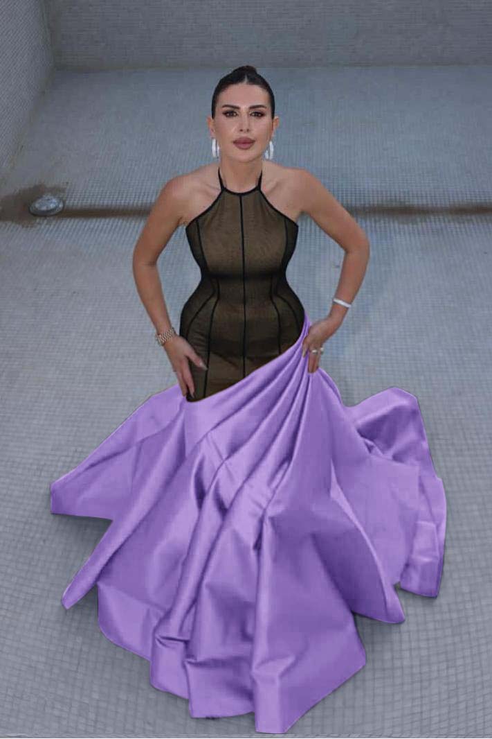 Stunning Halter Sleeveless Long Mermaid Prom Dress With Pleated WQ0122