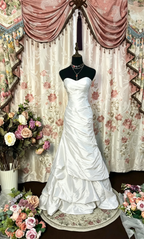 Cocoslly Strapless Sweetheart Sleeveless High Waist Long A Line Prom Dress With Ruffles | Black Red Satin PRD0034