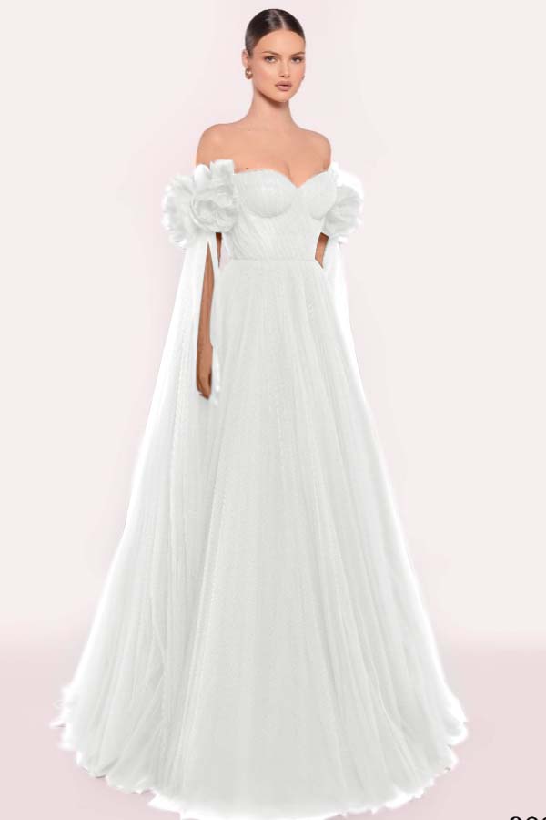 Sleeveless Strapless Off the Shoulder Long Prom Dress With Pleated WQ0206