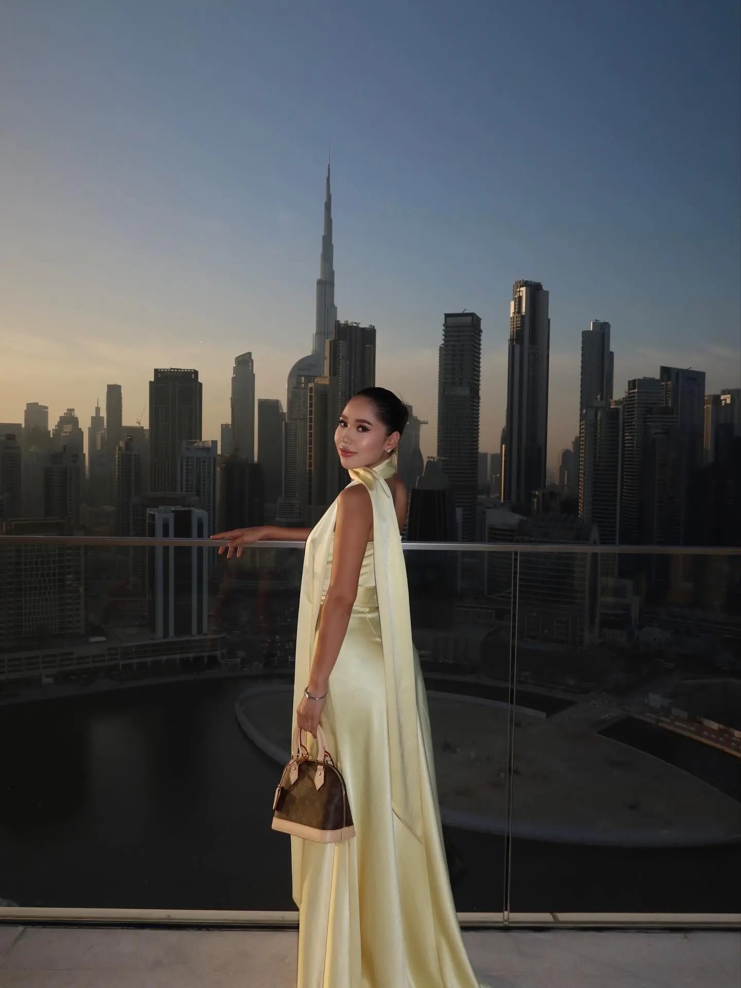 Cocoslly Strapless Sleeveless Long Prom Dress With Scarf And Pearls | Yellow Satin CO0087