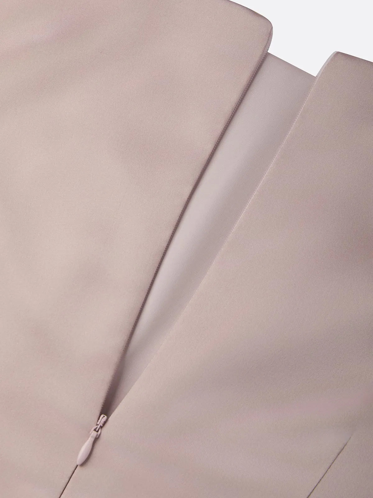 Pink Ruched Satin Boat Neck Sleeveless Sheath Midi Dress