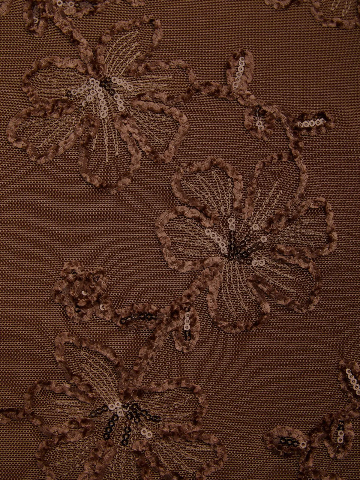 Brown Jacquard Classic Boat Neck Sleeveless Sheath Floor-length Gown Dress