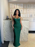 Cocoslly Spaghetti Straps Sleeveless High Waist Long Mermaid  Prom Dress | Brown Sequins YK0969