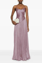 Chic Strapless Sleeveless Long Prom Dress With Ruffles Pleated WQ0236